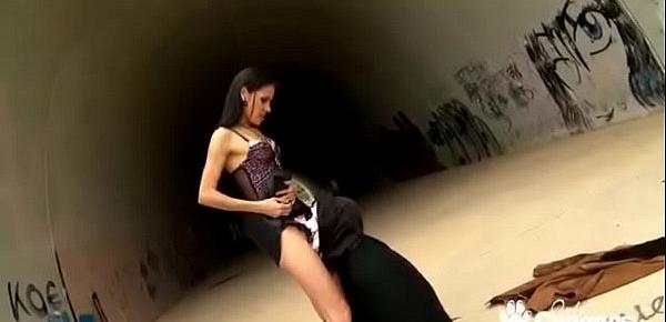  Skinny Kandy Wet Punished By Dick In Public
